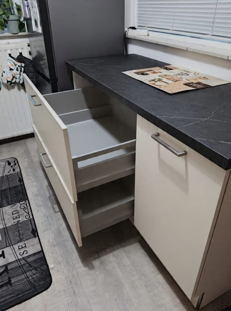 Strakke Keukenkast / Bijkeuken Kast met Lades (150 x 60 X90), Huis en Inrichting, Ophalen, Gebruikt, 50 tot 100 cm, 50 tot 75 cm