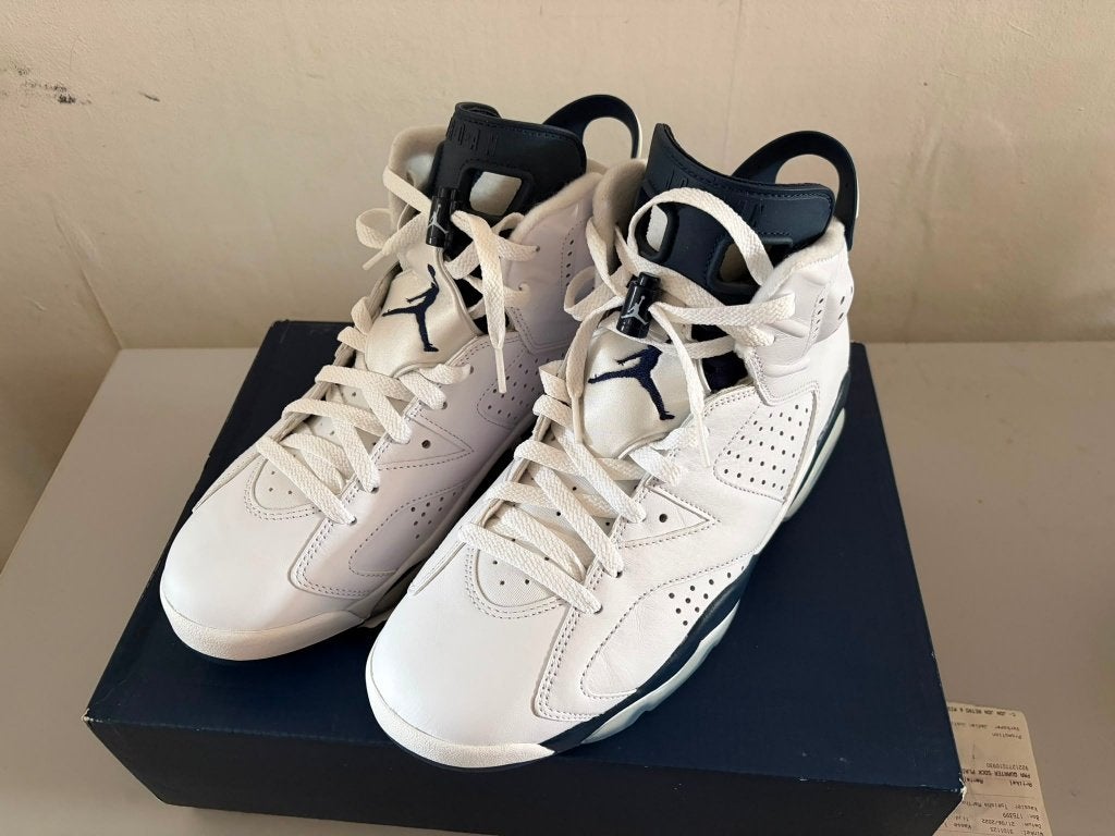 Jordan 6 midnight navy blue, Kleding | Heren, Schoenen, Wit, Nieuw, Ophalen of Verzenden, Sneakers of Gympen