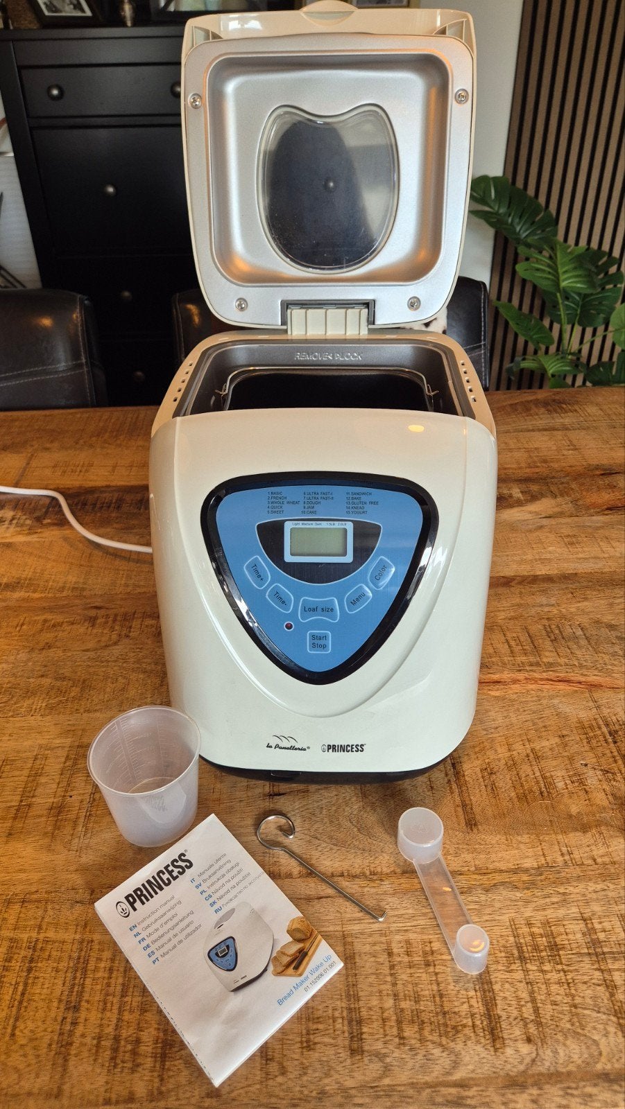 Broodbakmachine Princess.  In zeer goede staat., Witgoed en Apparatuur, Ophalen, Zo goed als nieuw, Met timer, Kijkvenster
