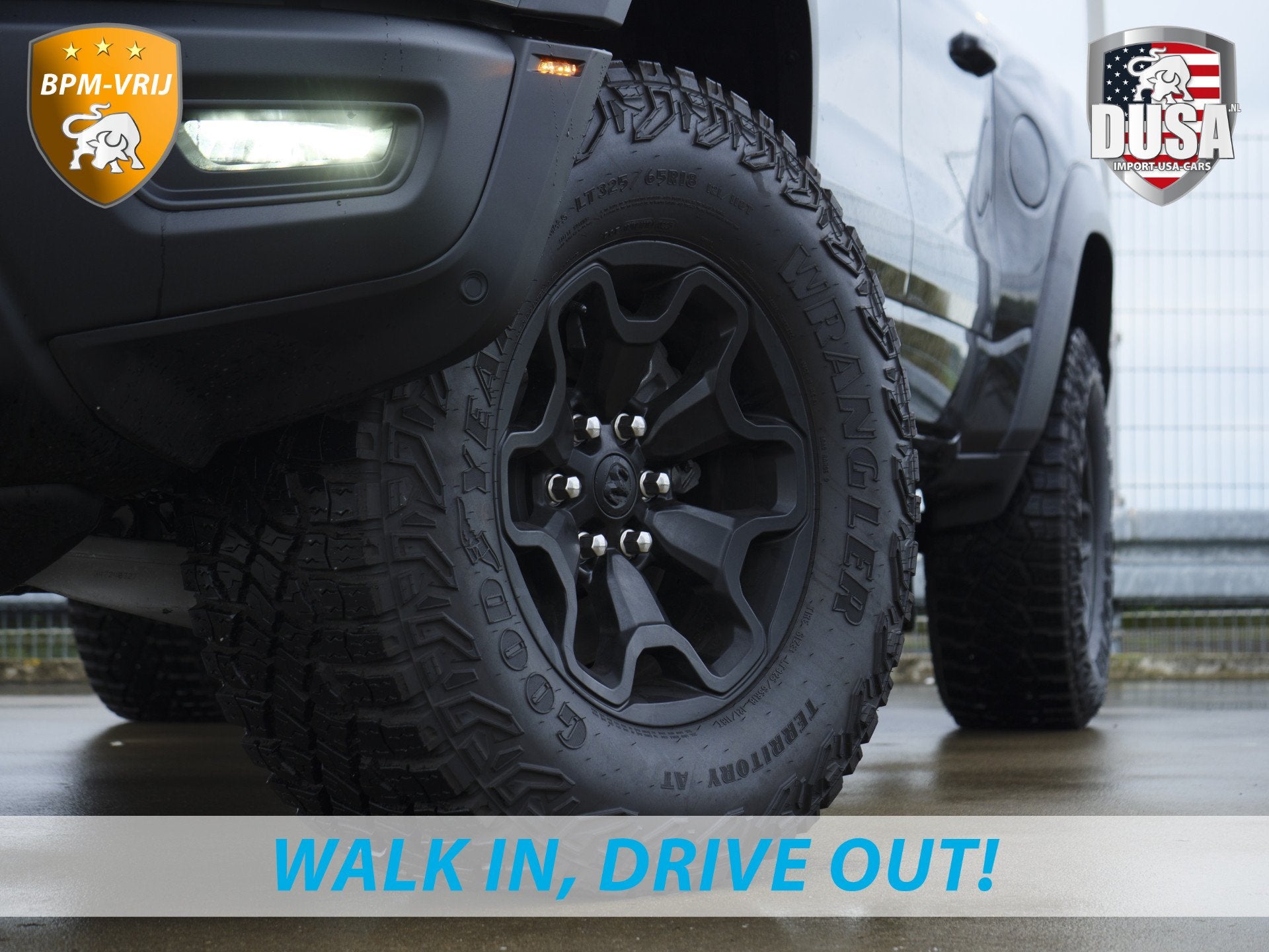 Dodge Ram | RHO | 3.0L Twin-Turbo I6 | 4x4 | Crew Cab | Blac, Auto's, Automaat, 2880 kg, Zwart, Leder