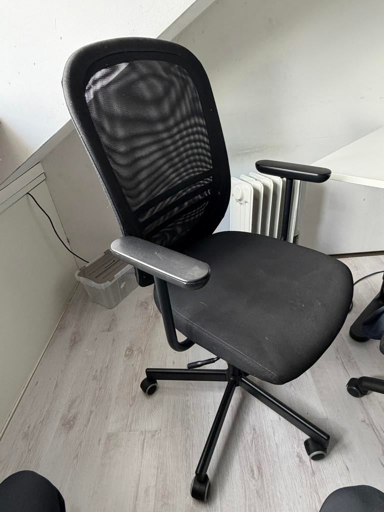IKEA bureaustoel Flintan, Ophalen of Verzenden, Gebruikt, Zwart, Bureaustoel