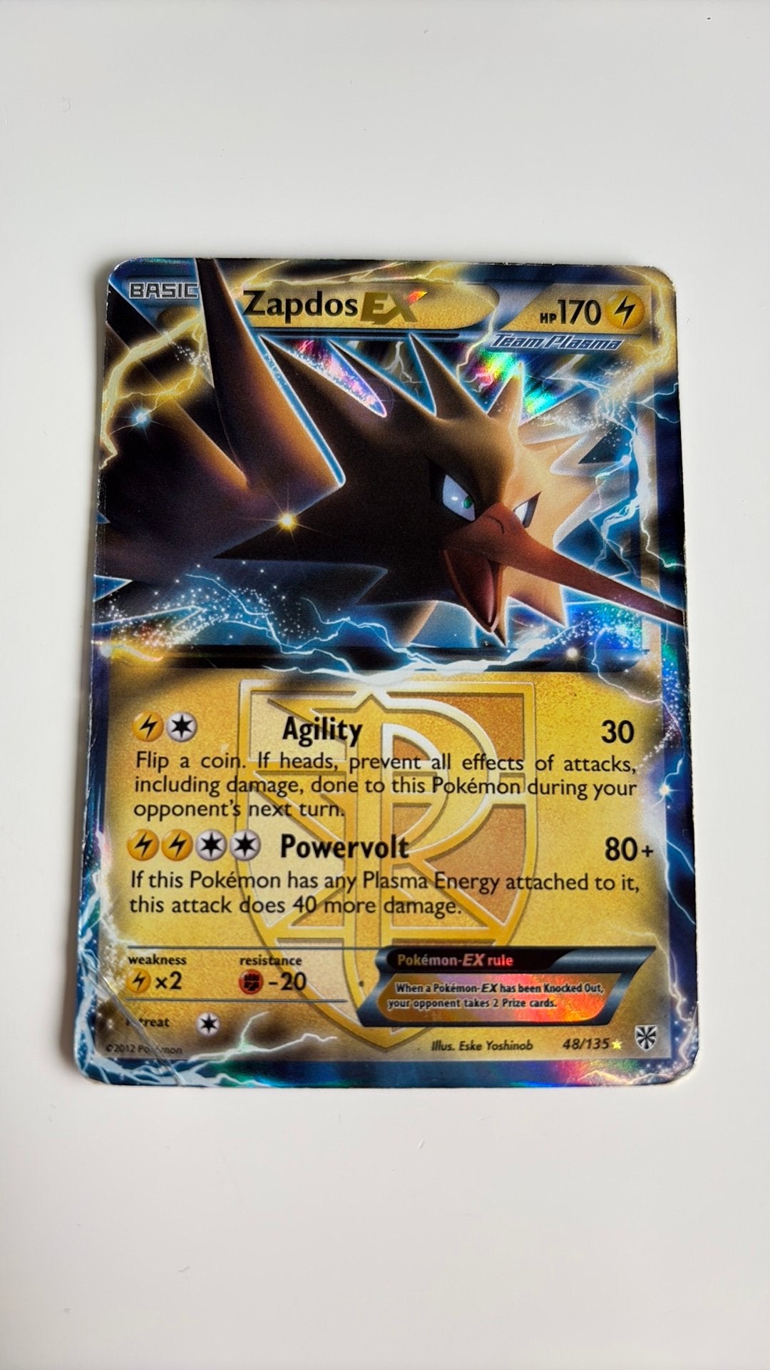 Zapdos pokémon kaart, Ophalen, Gebruikt, Losse kaart