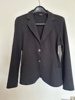 Zwart jasje van Helena Hart, Kleding | Dames, Jasjes, Kostuums en Pakken, Maat 38/40 (M), Zwart, Jasje, Gedragen