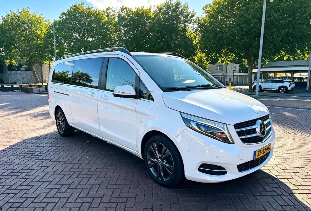 Mercedes-Benz V-Klasse 250 d 190pk Extra Lang 7G-TRONIC 2015, Auto's, Mercedes-Benz, 2000 kg, 255 €/maand, Wit, Leder