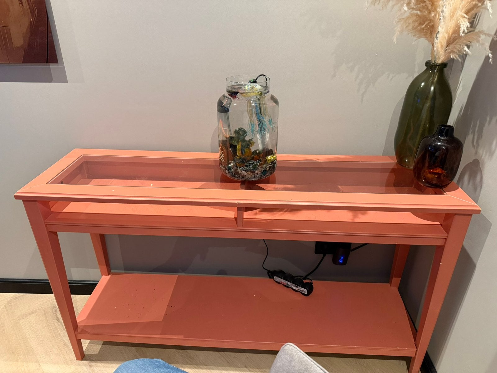 Zalm Roze kastje, Ophalen, Gebruikt, 100 tot 150 cm, Vierkant