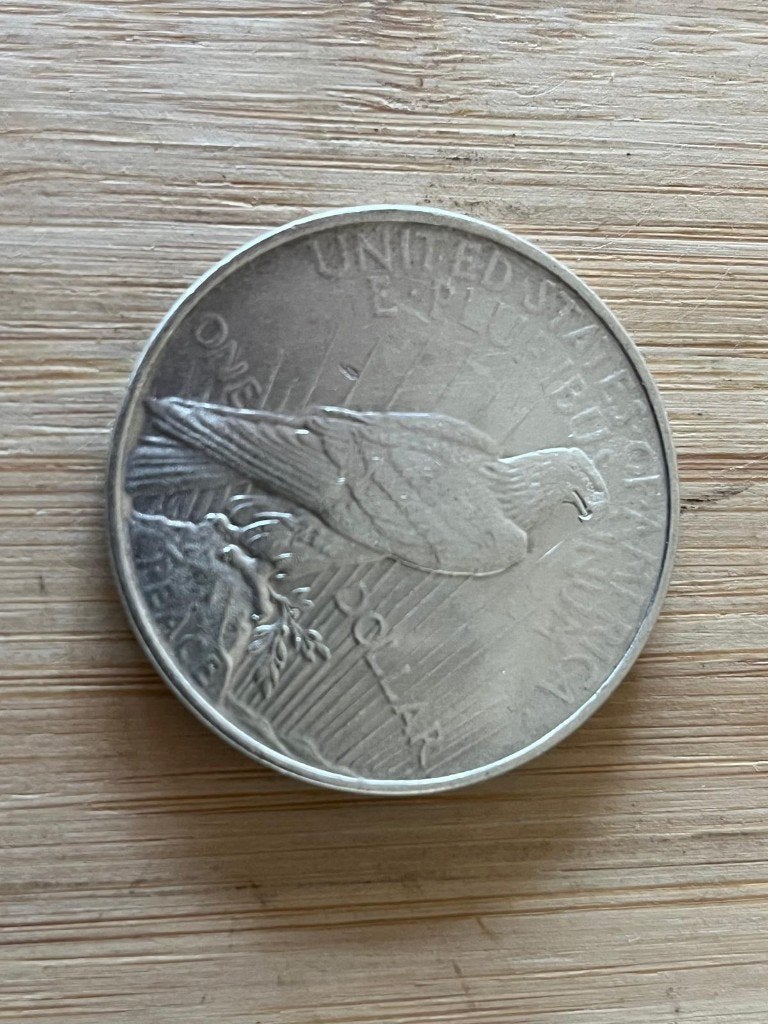 Zilveren peace dollar 1922 Amerikaanse munt, Ophalen of Verzenden, Noord-Amerika, Zilver