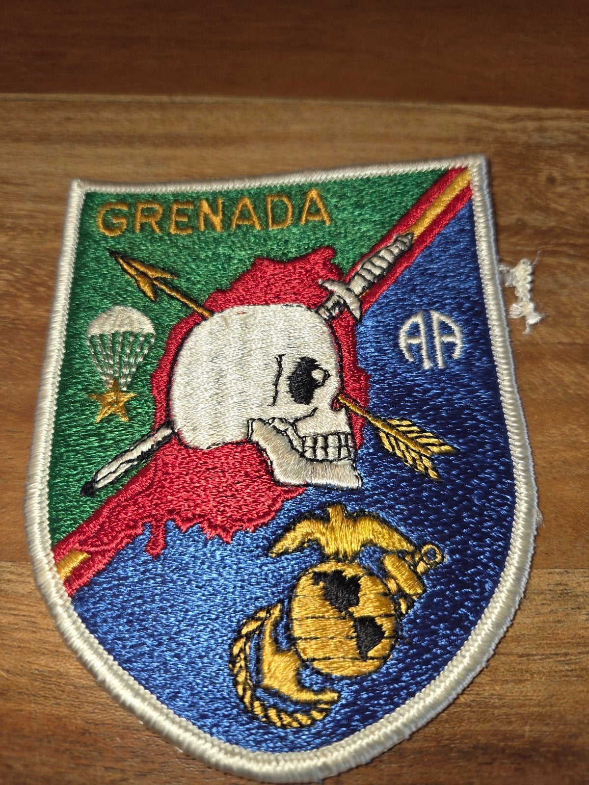 Us patch Grenada, Verzamelen, Militaria | Algemeen, Ophalen of Verzenden, Landmacht, Amerika, Embleem of Badge