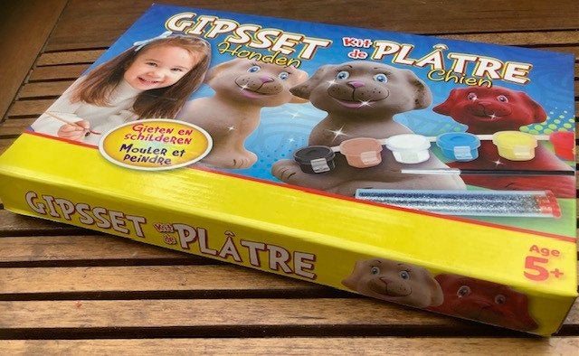 Gips set figuurtjes honden maken., Ophalen of Verzenden, Nieuw