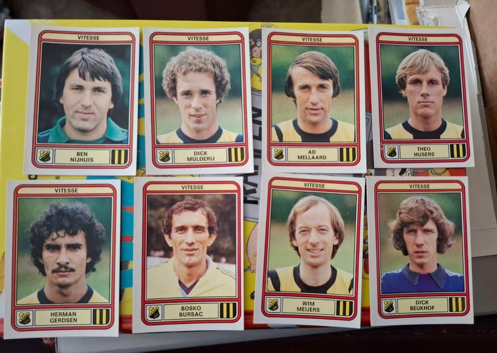 8x Panini voetbal 80 >> Vitesse, Ophalen of Verzenden, Nieuw, Vitesse, Poster, Plaatje of Sticker
