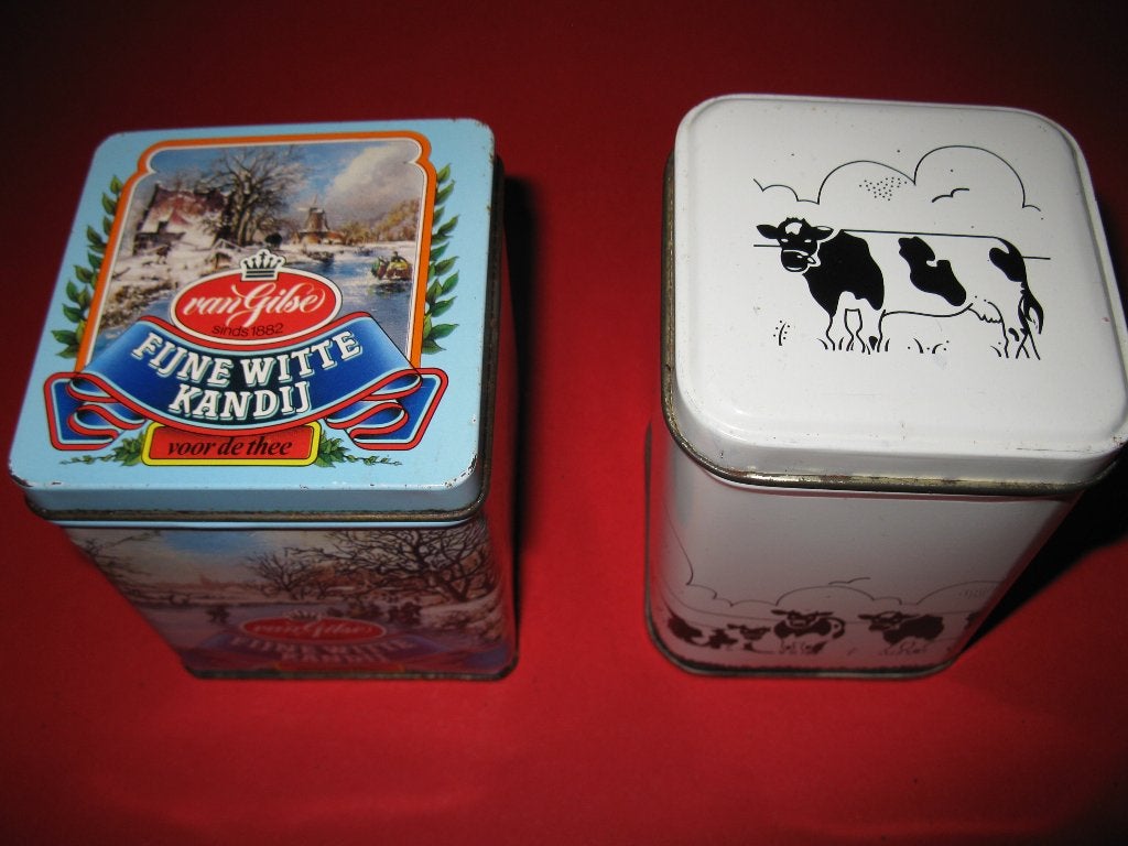 Van Gilse blikje, Fijne witte kandij voor de thee, Verzamelen, Blikken, Ophalen of Verzenden, Zo goed als nieuw, Overige, Overige merken