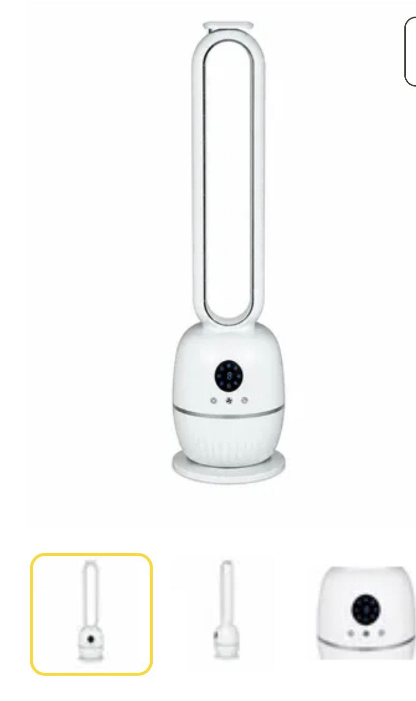 Profile Bladeless Ventilator 60w met 3 snelheden, Ophalen, Zo goed als nieuw, Luchtreiniger