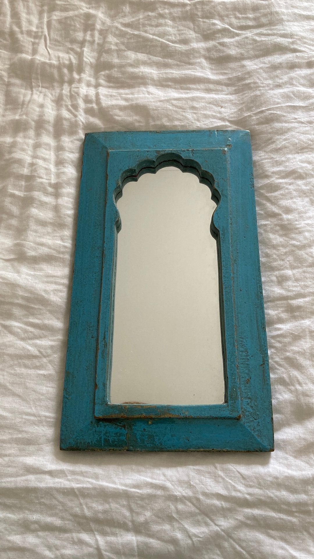 Oosterse spiegel blauw, Ophalen, Rechthoekig, Minder dan 50 cm