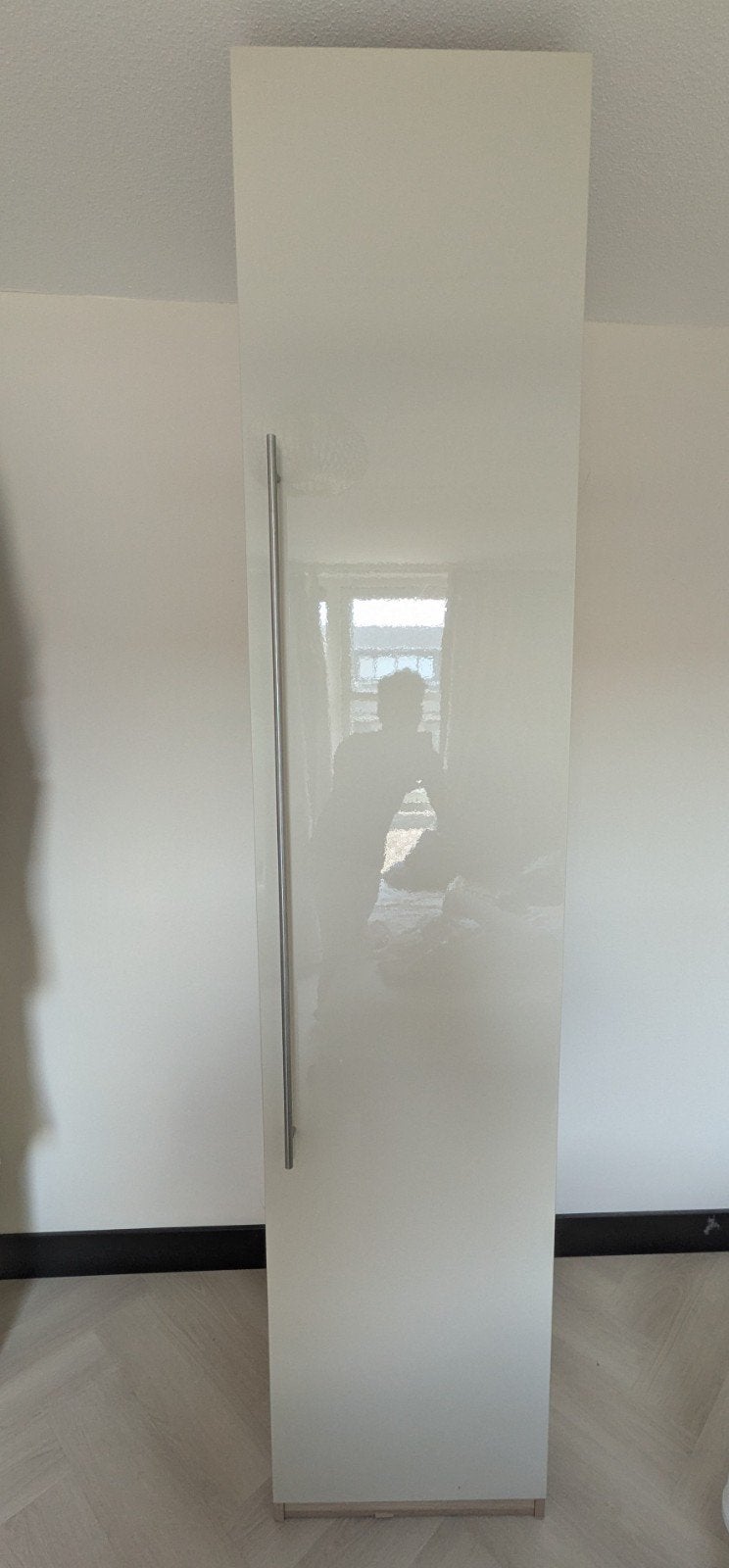 Ikea Pax Hoge smalle kast met deur, Huis en Inrichting, Kasten | Kledingkasten, Ophalen, Minder dan 50 cm, Gebruikt, 200 cm of meer