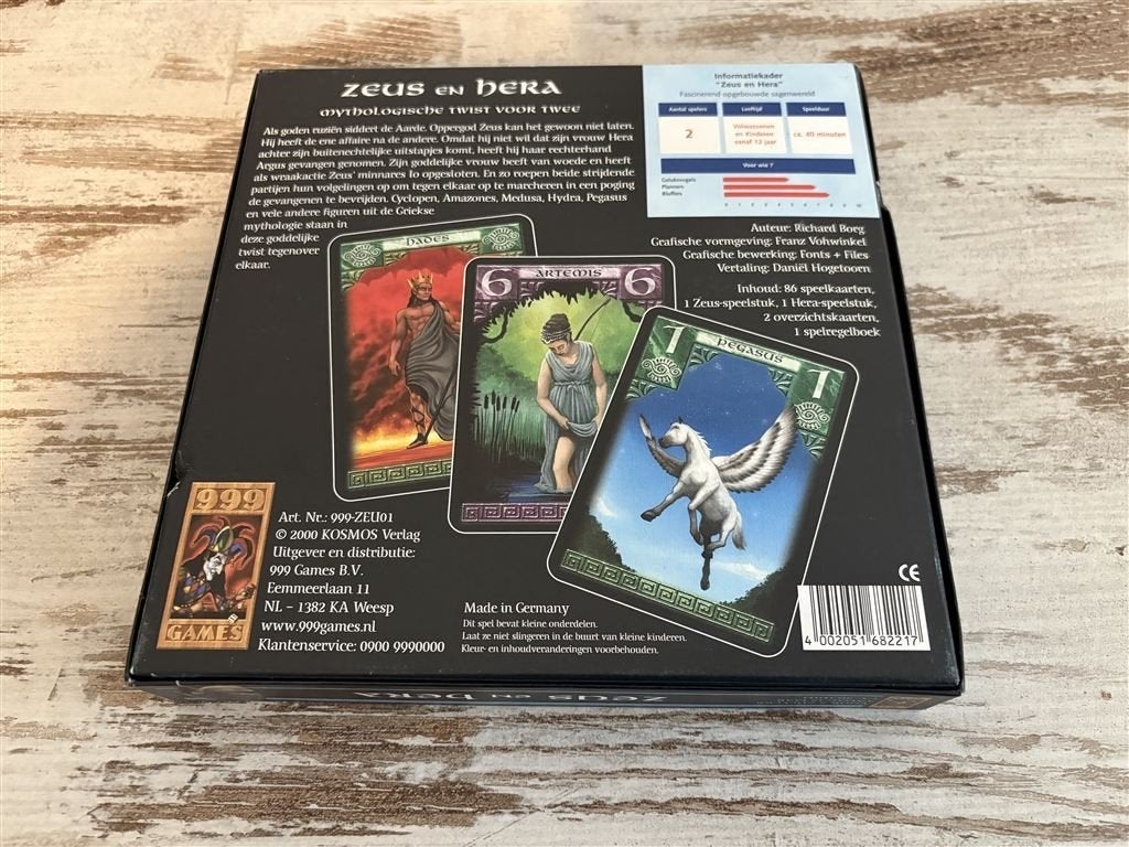 Zeus en hera - 999 games - s2082, Verzenden, Zo goed als nieuw