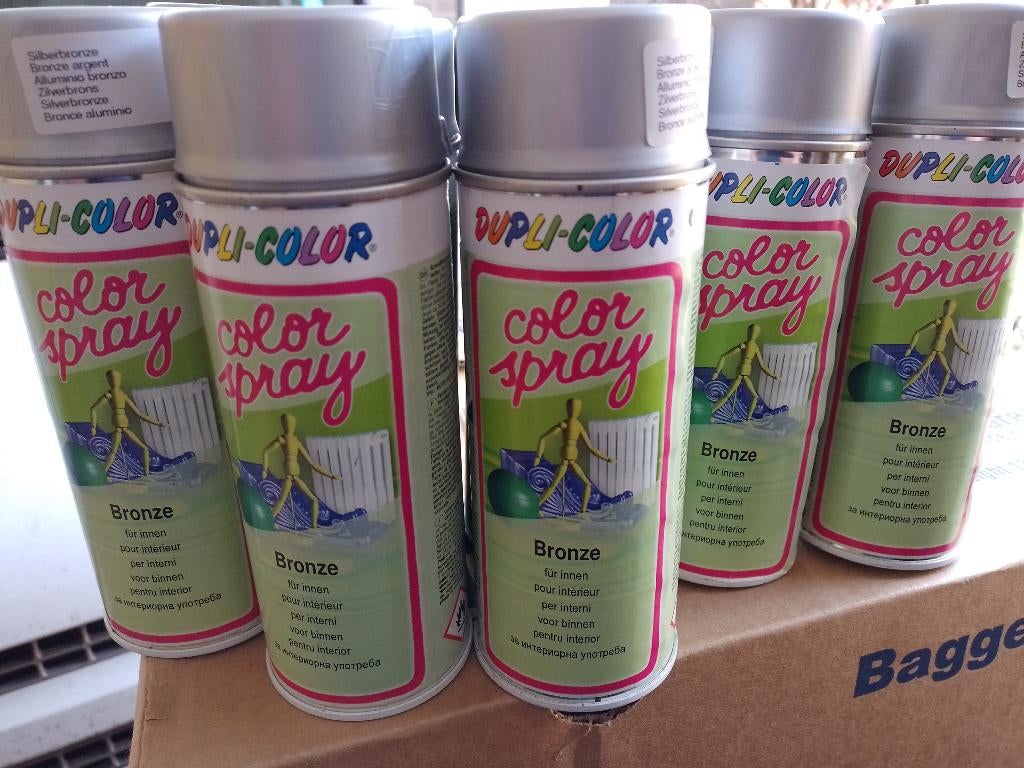 Spuitbussen 400 ml zilverbrons, Ophalen of Verzenden