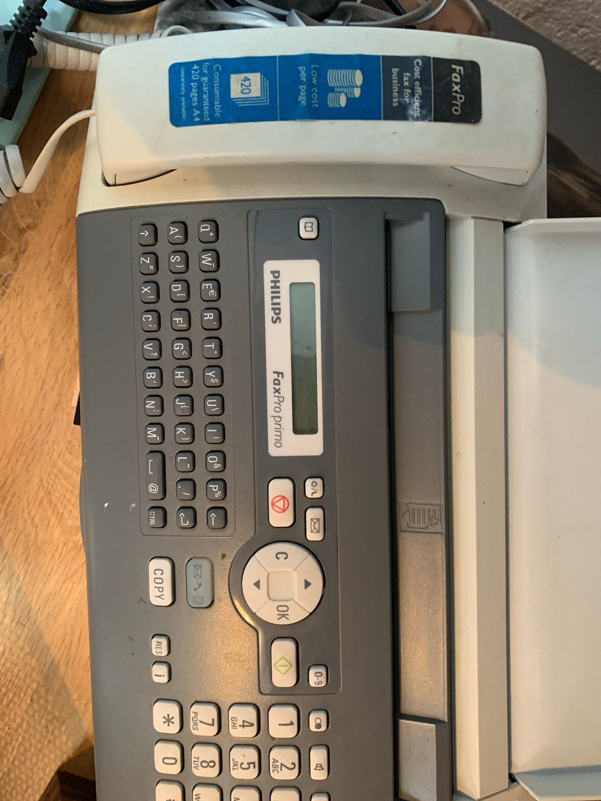 Philips FaxPro Primo Faxapparaat - Zo goed als nieuw, Telecommunicatie, Faxen, Ophalen of Verzenden, Zo goed als nieuw, Fax