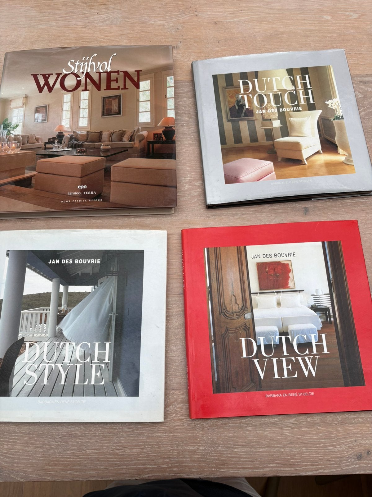 4 Reportage boeken Jan des Bouvrie, izgst, Ophalen of Verzenden, Zo goed als nieuw, Interieur en Design