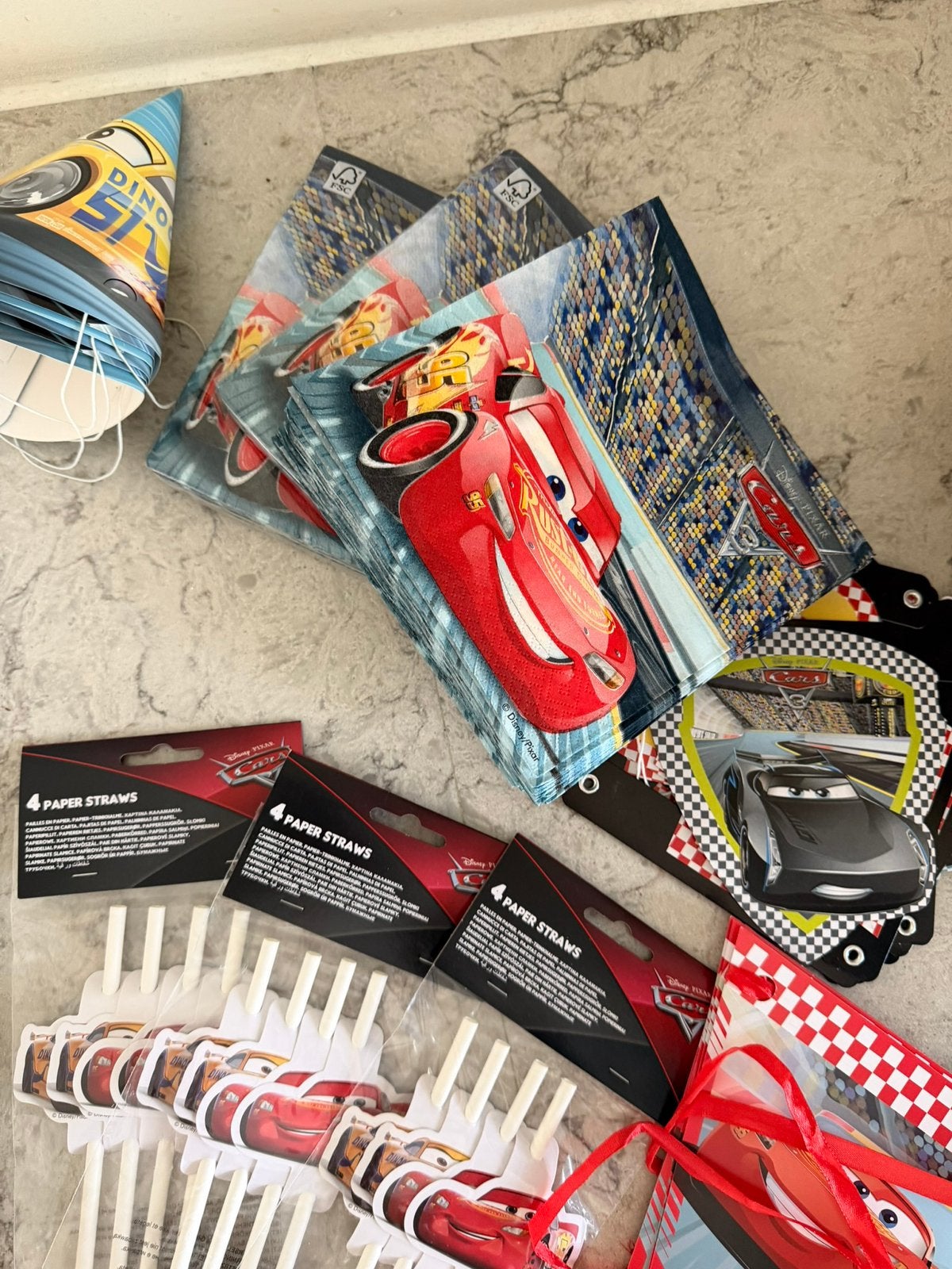 Cars feest versiering, Ophalen of Verzenden, Zo goed als nieuw, Versiering, Verjaardag