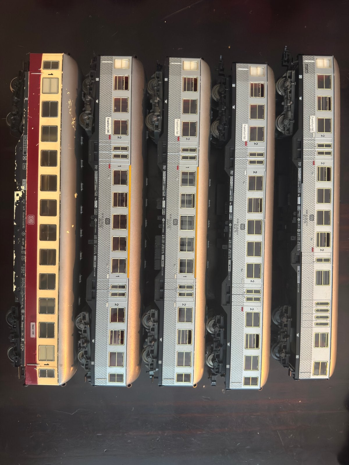 Fleischmann DB Zilverlingen/TEE set | 1/87 modelspoor h0, Gebruikt, Gelijkstroom, Fleischmann, Wagon