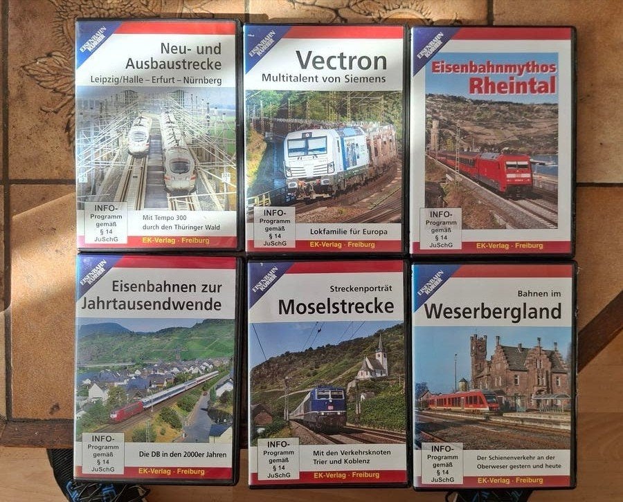 Diverse DVD'S EK-Verlg, Verzamelen, Ophalen of Verzenden, Zo goed als nieuw, Trein, Overige typen