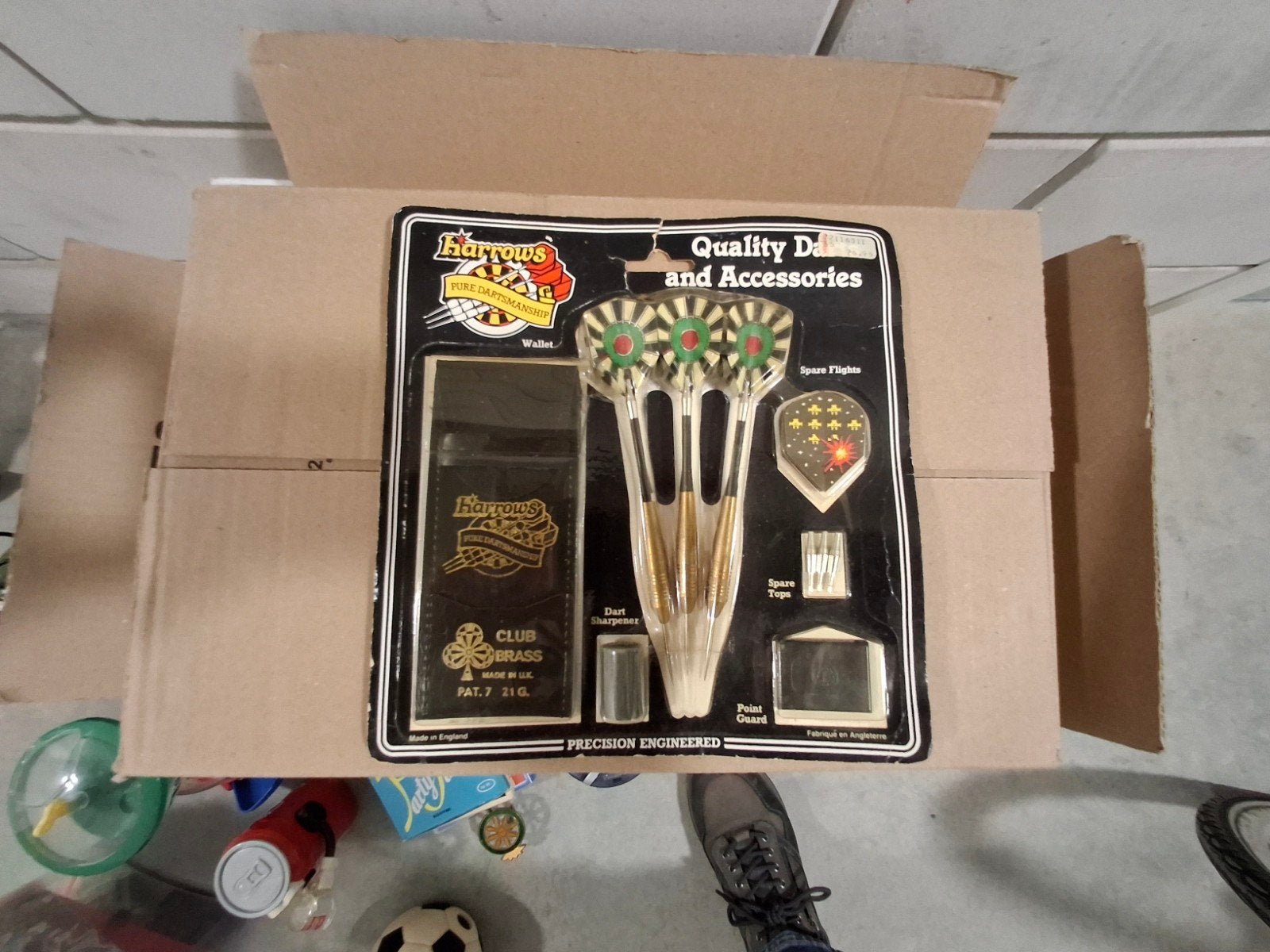 Nieuw Harrows Club Brass Dartset, Ophalen of Verzenden, Nieuw, Pijlen