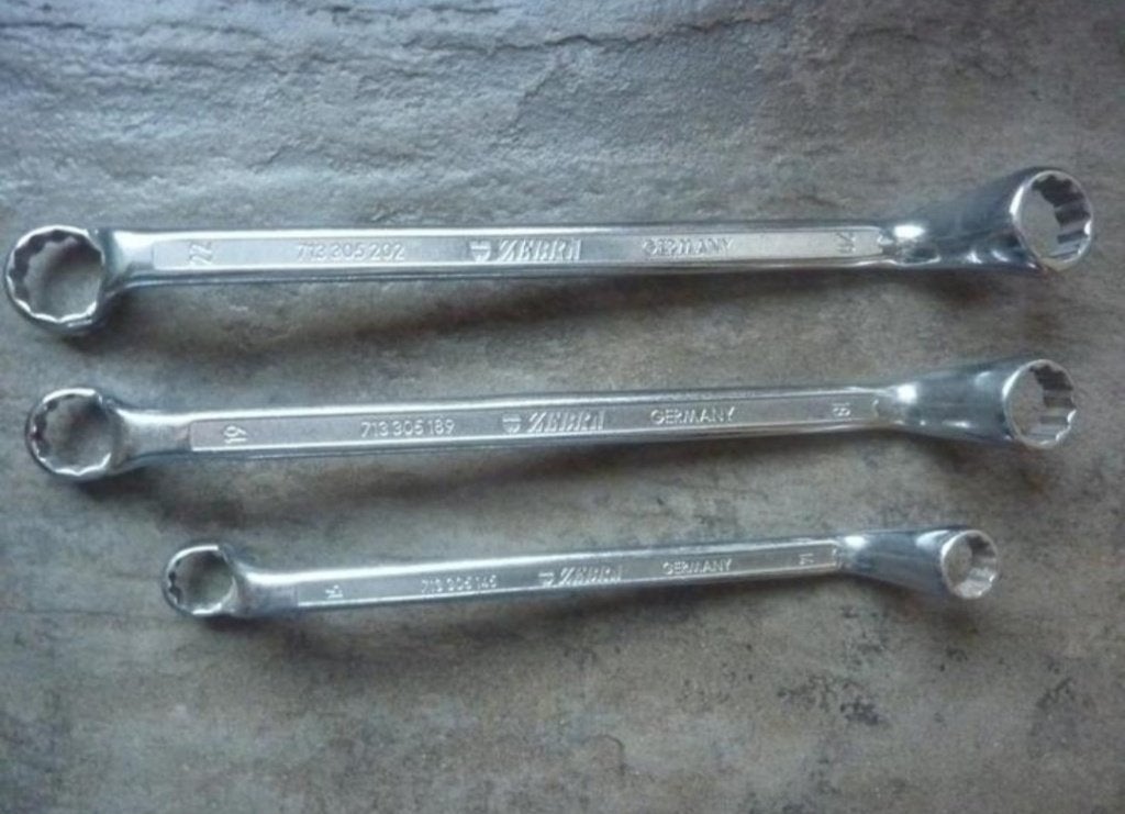 3x zebra würth dubbele ringsleutel diep gebogen steeksleutel, Ophalen of Verzenden, Zo goed als nieuw