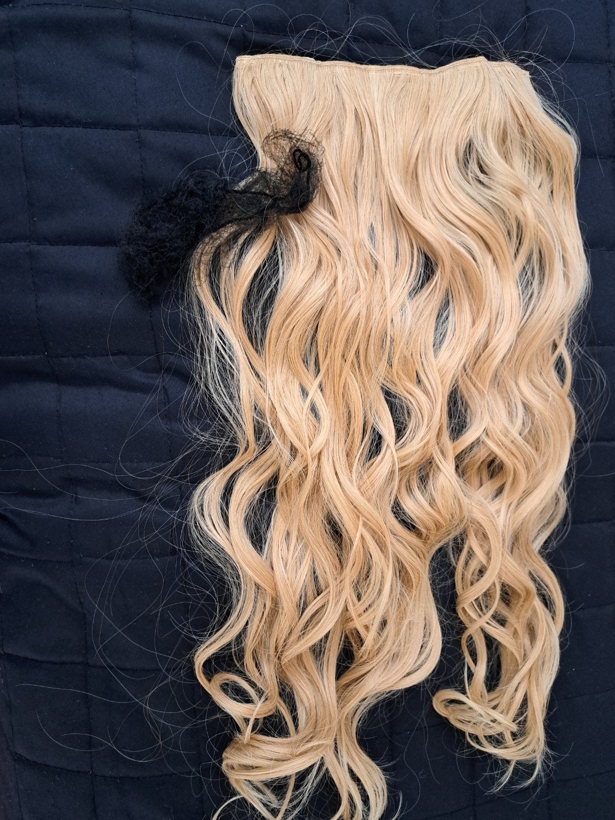 Blonde krullende haarverlenging met clips, Ophalen of Verzenden, Nieuw, Pruik of Haarverlenging