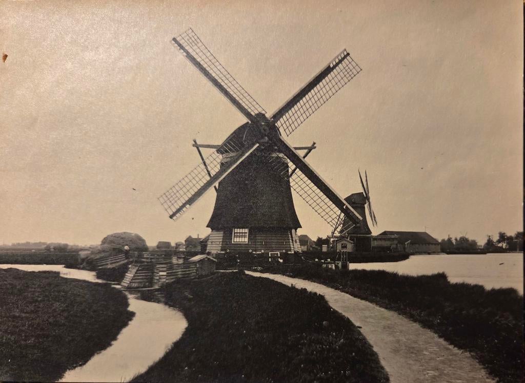 Zaandam molen het Pinksternakel, Verzamelen, Foto's en Prenten, Ophalen of Verzenden, Voor 1940, Zo goed als nieuw