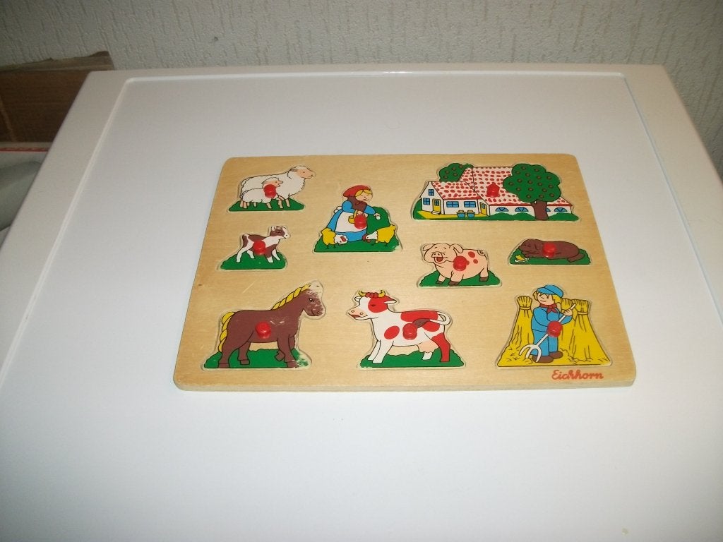 Puzzel Eichhorn boerderij 9 delig, Ophalen of Verzenden, Gebruikt