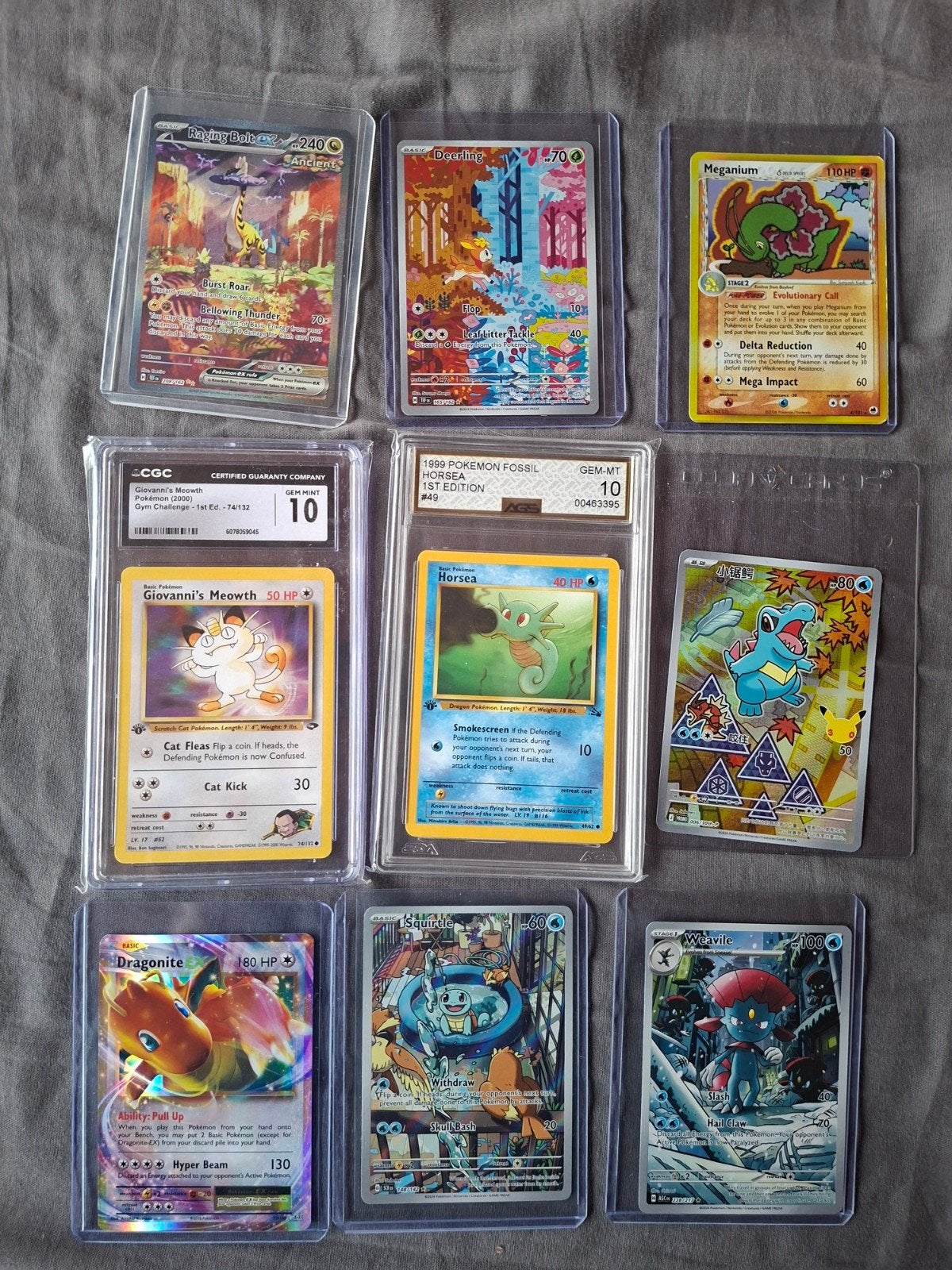 zeldzame collectie Pokémon kaarten - NM - CGC10 - 1st editio, Hobby en Vrije tijd, Ophalen of Verzenden, Zo goed als nieuw, Meerdere kaarten