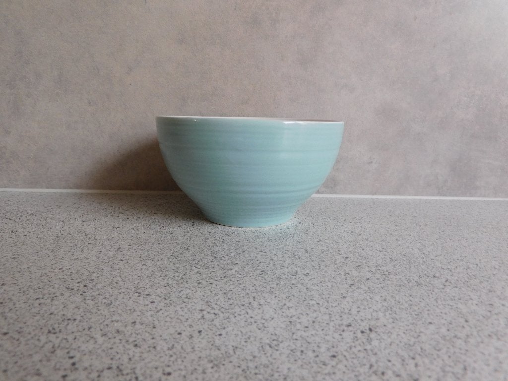 Spoelkom 6,5x12 cm. Turquoise, Ophalen of Verzenden
