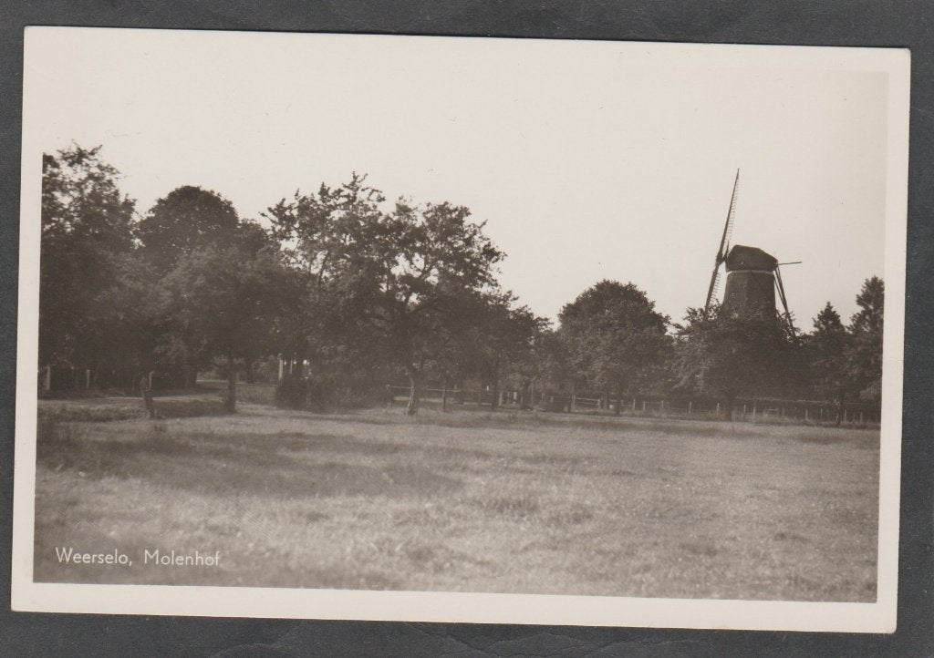 weerselo gezicht op de molen, Verzamelen, Verzenden, 1940 tot 1960, Ongelopen, Overijssel