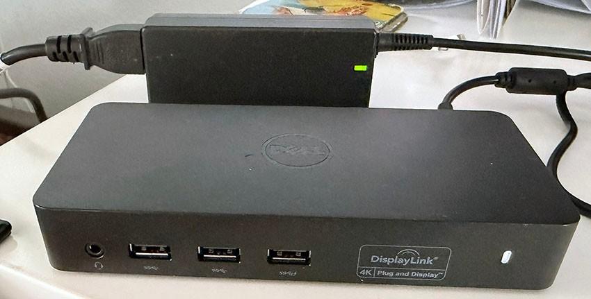 Dell D3100, USB 3.0, Ultra HD notebook docking station, Ophalen, DELL, Docking station, Gebruikt