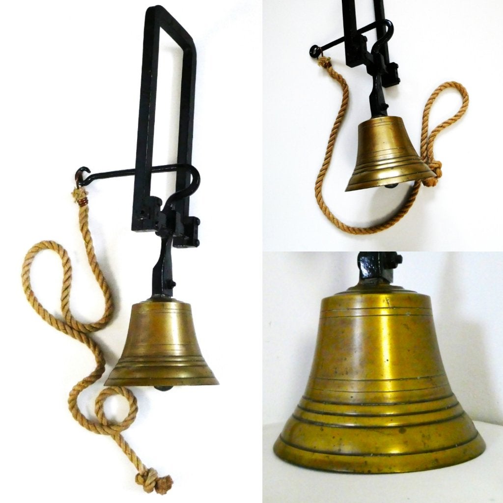 Originele grote trekbel schoolbel bel van klooster ca. 1920, Ophalen of Verzenden