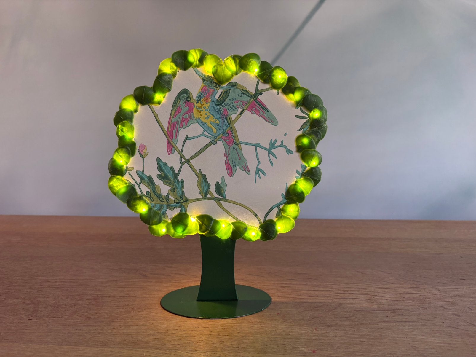 Schattige unieke boom LED lamp made by me Origin’Lily, Groen, Oplaadbaar, Ophalen of Verzenden, Zo goed als nieuw