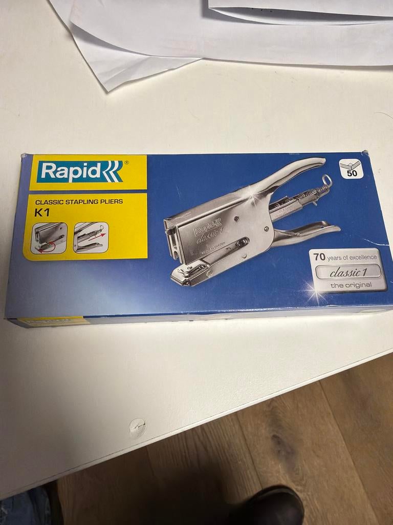 Rapid K1 Classic Nietmachine - Nieuw in doos, Ophalen of Verzenden