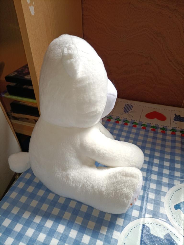 Kika beer knuffel wit nieuwe versie 25 cm groot, Ophalen of Verzenden, Zo goed als nieuw, Beer