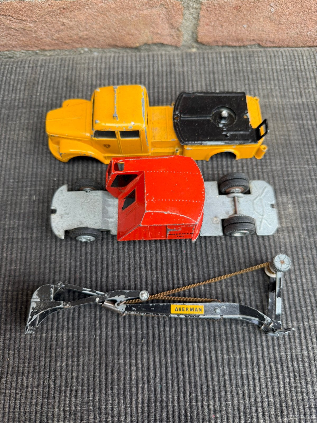 1:50 Tekno Denmark Scania Vabis Åkerman **opknapper**, Ophalen of Verzenden, Gebruikt, Bus of Vrachtwagen, Tekno