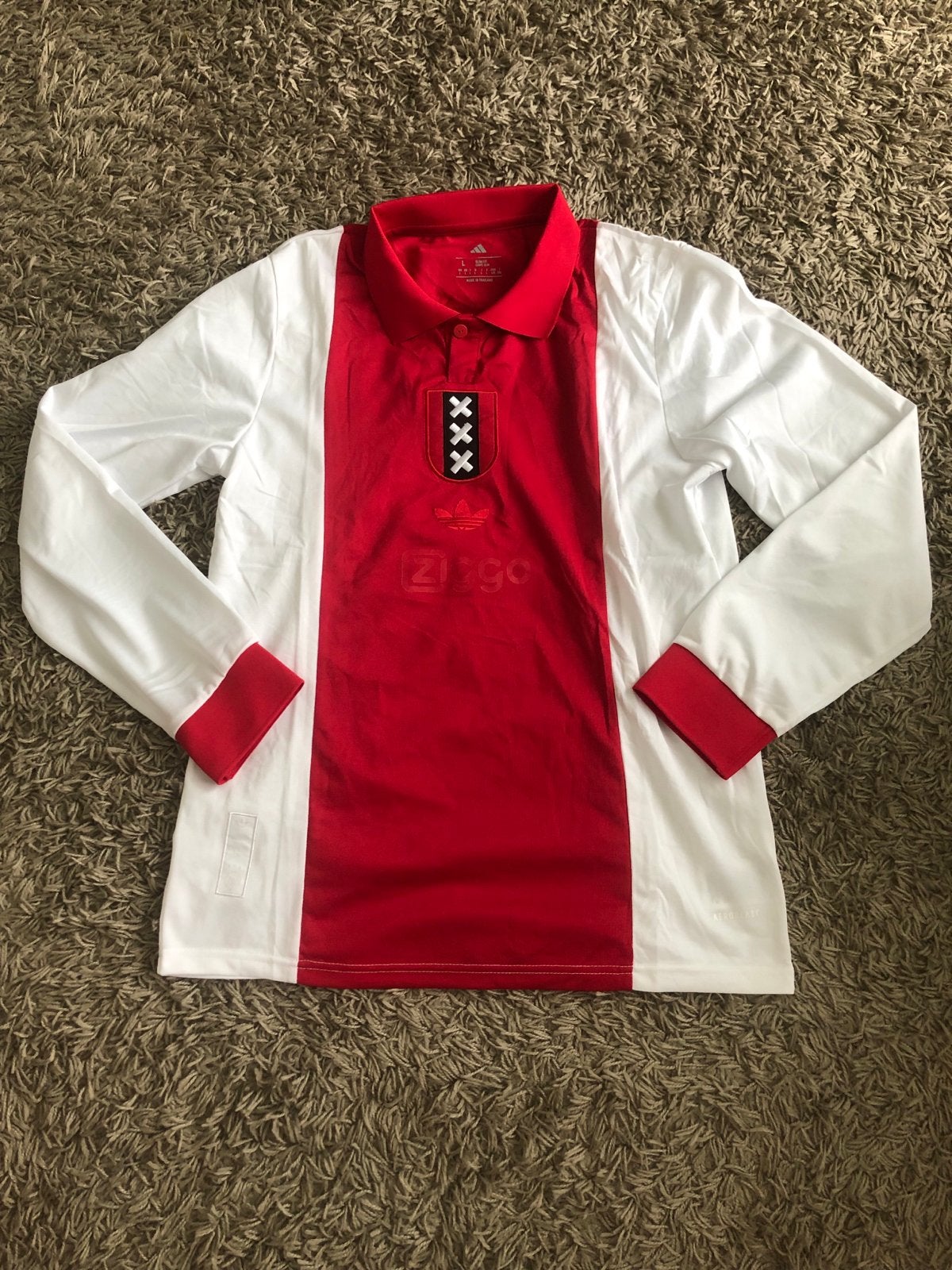 Ajax Jubileum Shirt 125 Jaar - Maat L, Sport en Fitness, Maat L, Ophalen of Verzenden, Zo goed als nieuw, Shirt