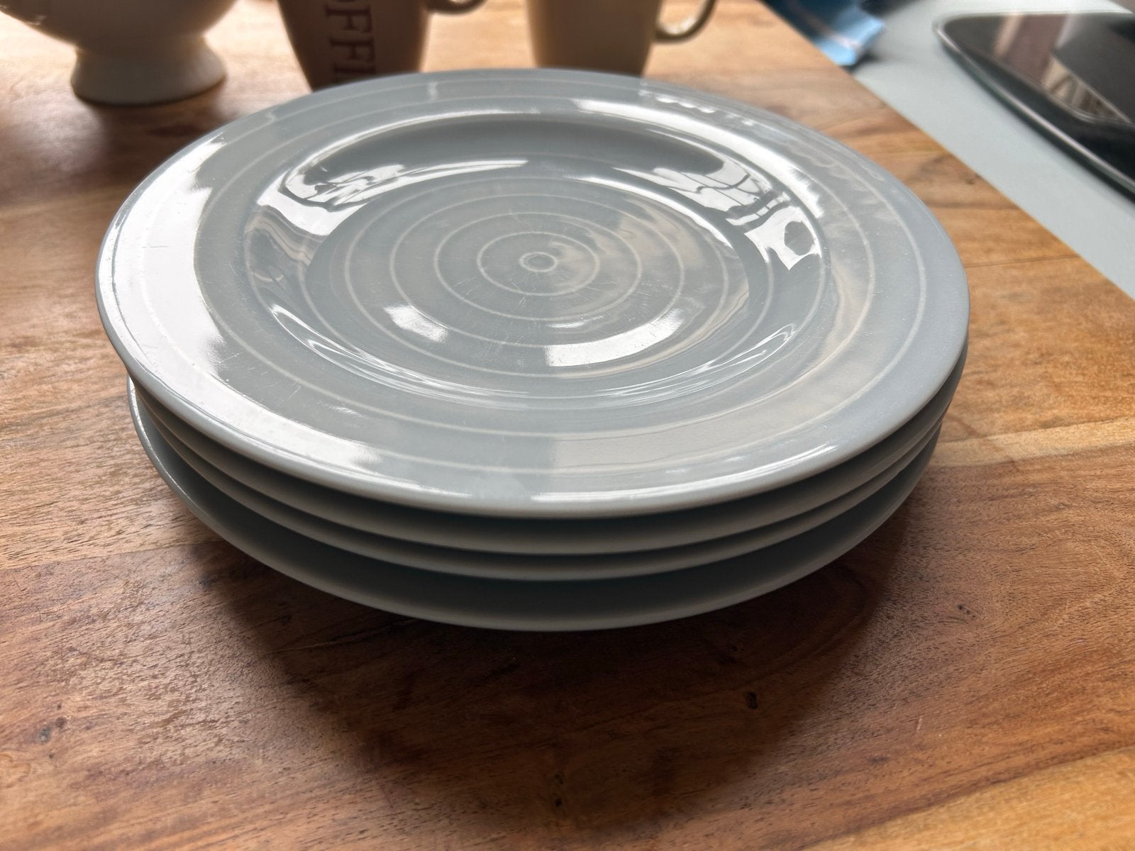 IKEA Borden 22cm grijs, Ophalen, IKEA, Zo goed als nieuw, Bord(en)