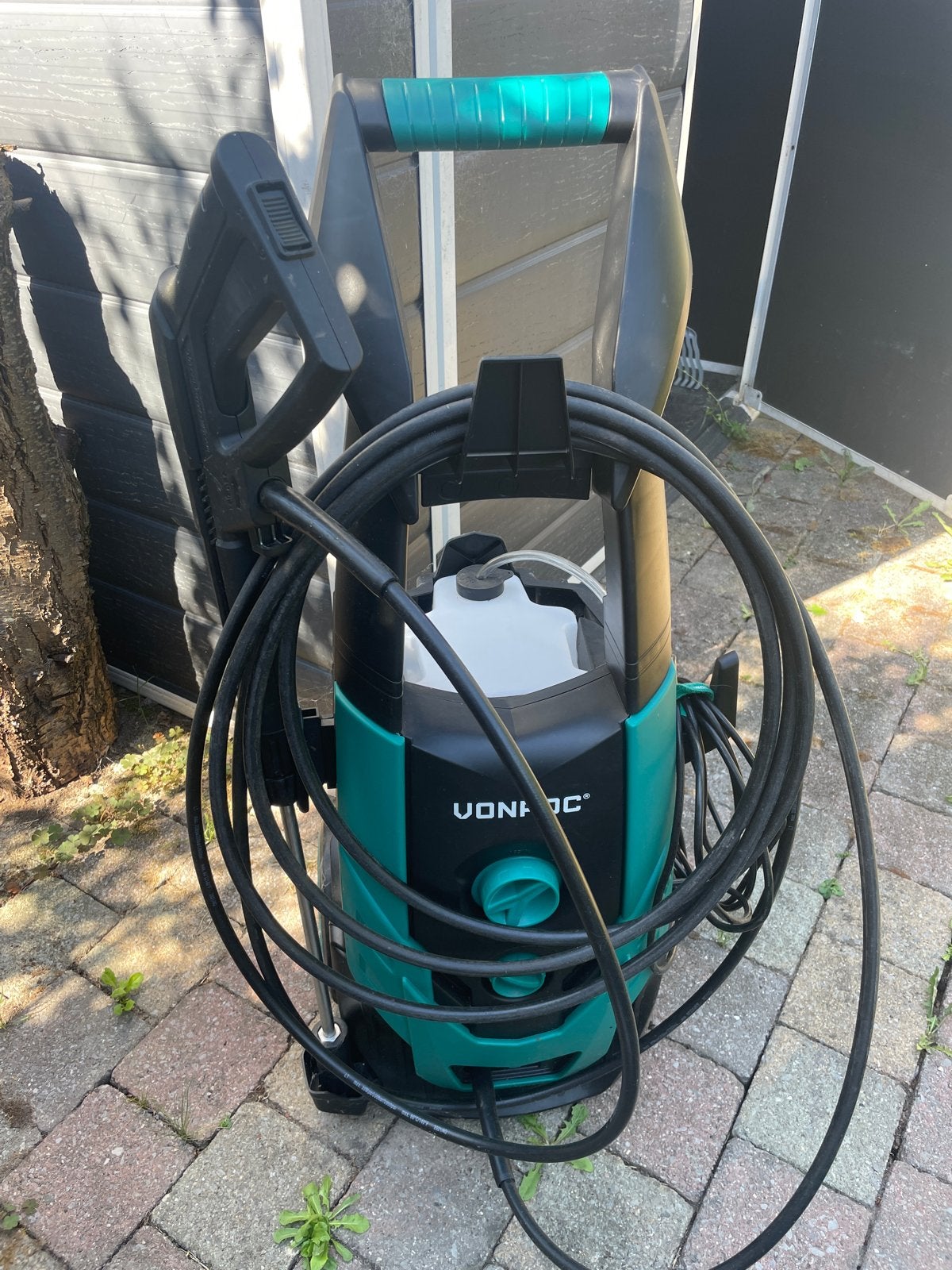 VONROC Hogedrukreiniger PW506AC - Krachtig en Compleet, Ophalen, Zo goed als nieuw, Elektrisch, Met regelbare waterdruk