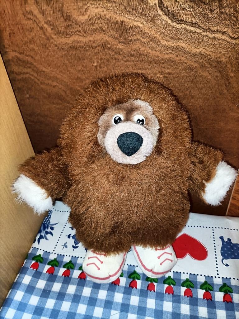 Samson knuffel bruine beer uit Sesamstrasse 28 cm groot, Ophalen of Verzenden, Zo goed als nieuw, Overige typen