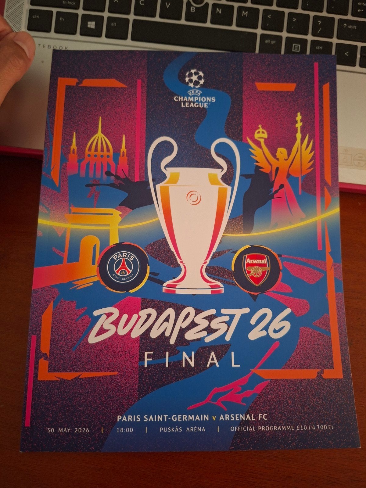 Champions League Finale 2026 Programma - PSG vs Arsenal, Ophalen of Verzenden, Nieuw, UEFA, Balsport