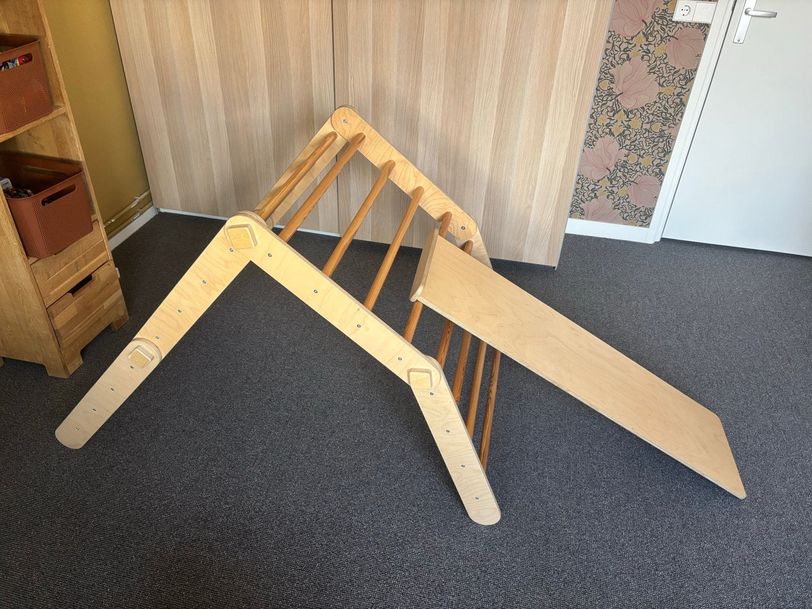 Houten Klimrek voor Kinderen - Binnen Speelplezier, Ophalen of Verzenden, Zo goed als nieuw