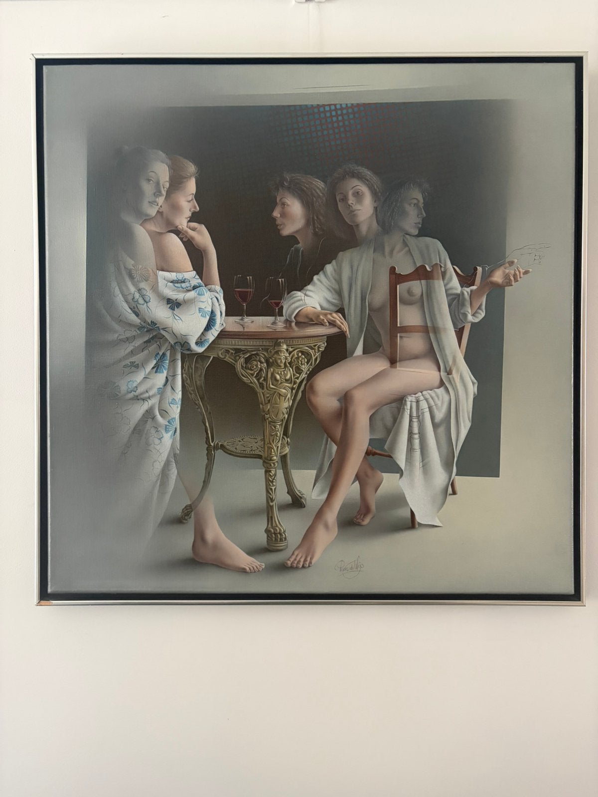 Schilderij - Poen de wijs, Ophalen of Verzenden