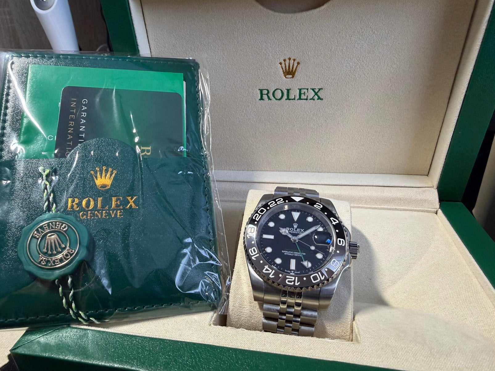 Rolex horloge GMT-Master II model horloge 1:1 namaak, Sieraden, Tassen en Uiterlijk, Horloges | Heren, Ophalen, Overige materialen