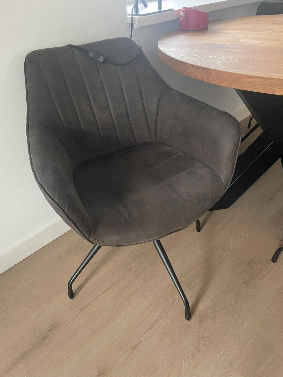 4 draaibare eetkamer stoelen, Huis en Inrichting, Stoelen, Ophalen, Zo goed als nieuw, Vier, Metaal
