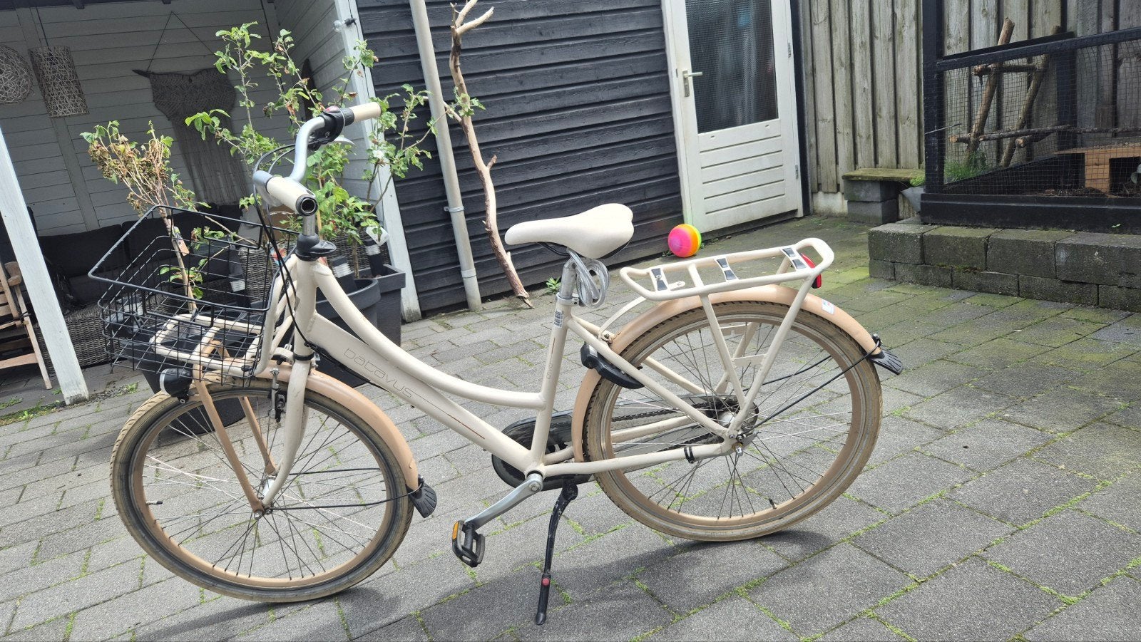 Batavus meisjesfiets met mandje €40.00, Ophalen, Velgrem, Batavus, 50 tot 53 cm