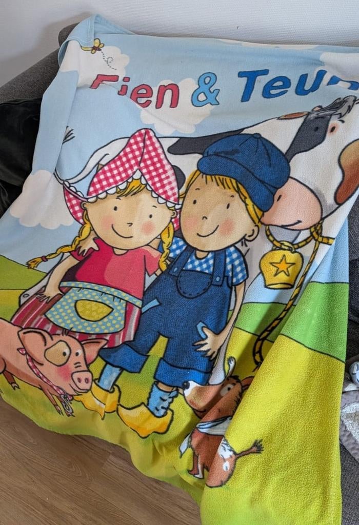 Fien & Teun Fleecedeken/Badlaken., Ophalen, Overige kleuren, Jongetje of Meisje