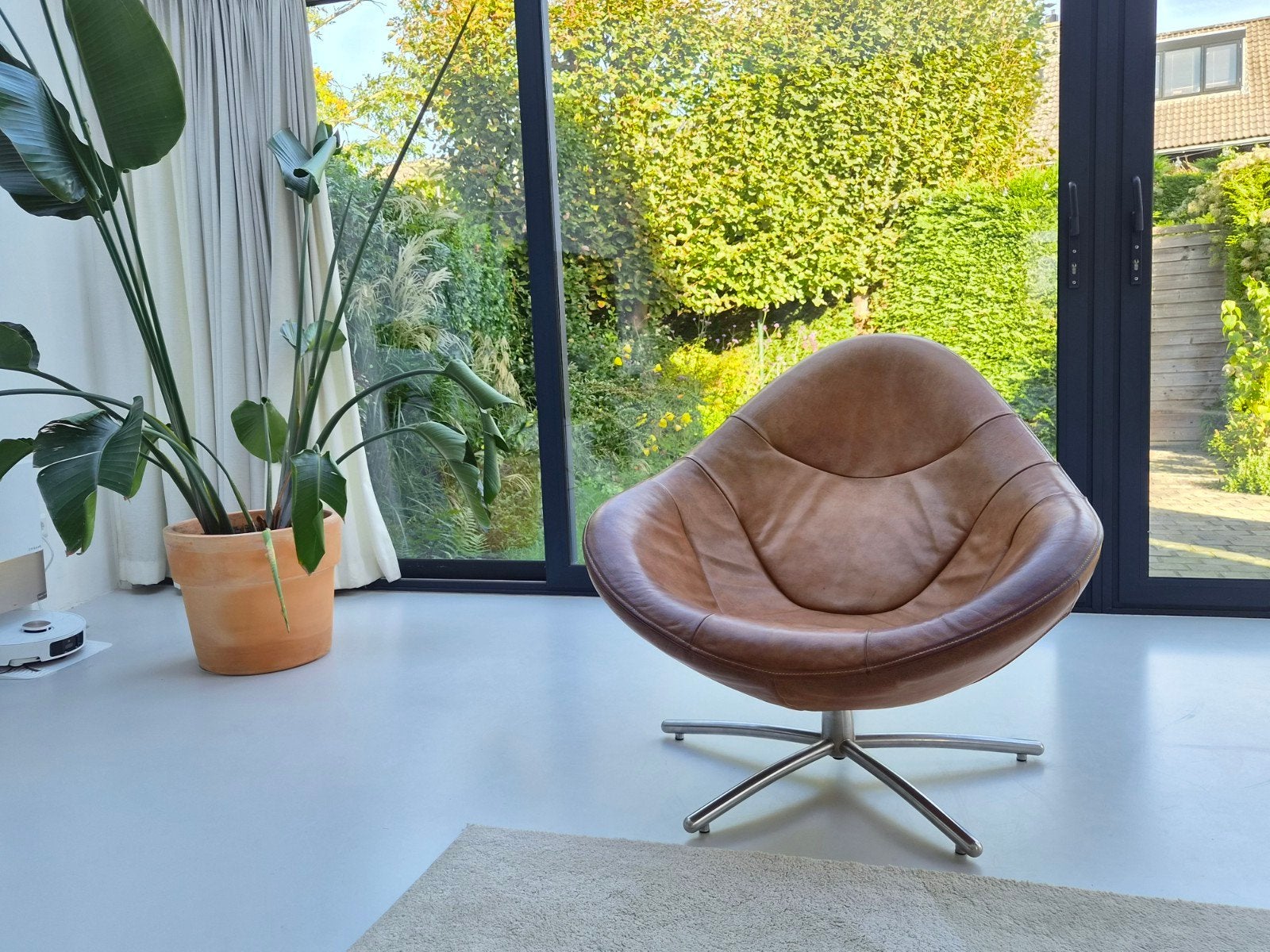 Fauteuil Hidde Label Vandenberg - Yak leer, Huis en Inrichting, Ophalen, Gebruikt, Modern, Industrieel, 75 tot 100 cm